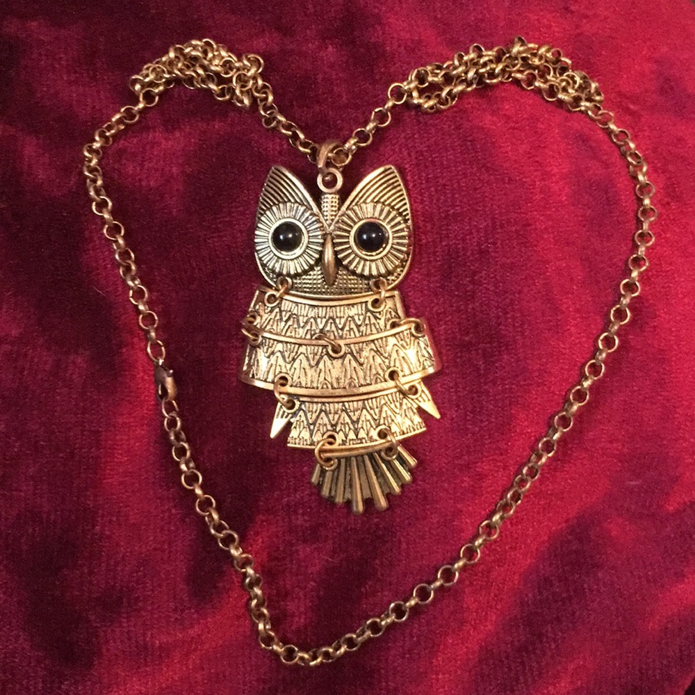 Long Owl Necklace